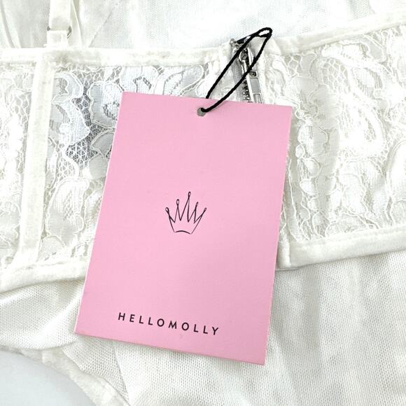 Hello Molly No Apologies Lace Corset Top 4 - Picture 11 of 13